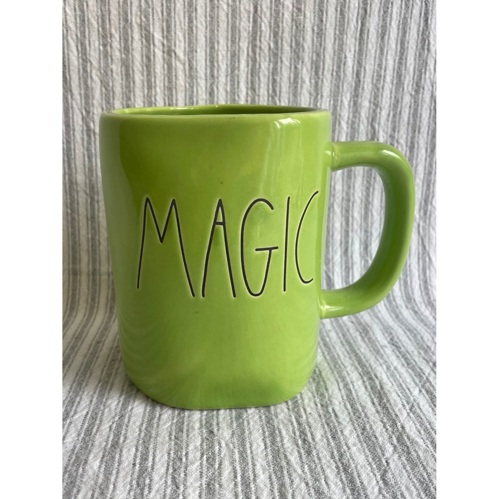 Rae Dunn‎ MAGIC Lime Green Ceramic Coffee Mug Artisan Collection by Magenta